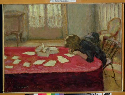 Niña escribiendo de Pierre Bonnard