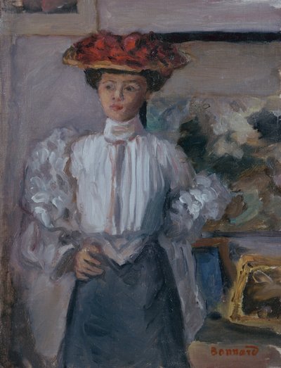 Chica con Sombrero de Pierre Bonnard