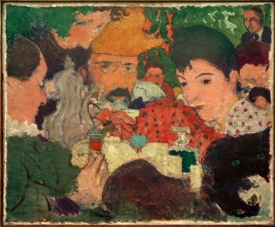 Merienda en el jardín, estudio para La tarde en el jardín de Pierre Bonnard
