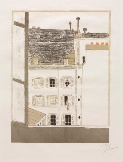 Casas en el Patio de Pierre Bonnard