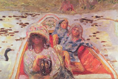 En el bote (detalle) de Pierre Bonnard