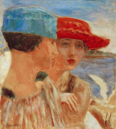 Jóvenes con la gaviota de Pierre Bonnard