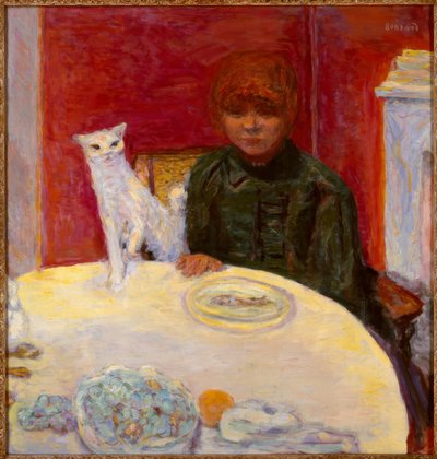 La mujer con el gato o el gato exigente de Pierre Bonnard