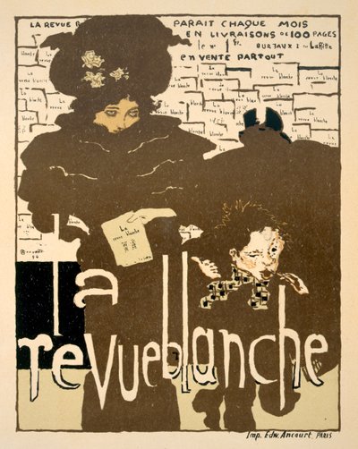 La Revue Blanche, cartel publicitario del primer número de la famosa revista mensual, 1894 de Pierre Bonnard