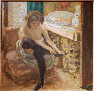 La mujer con medias negras de Pierre Bonnard