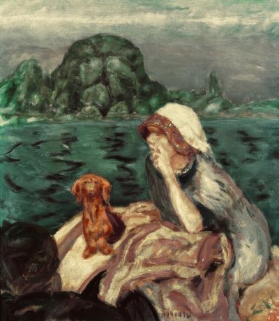 El paseo en barco en Vernon. Sra. Bonnard de Pierre Bonnard