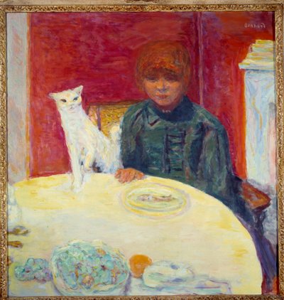 La mujer con el gato o el gato demandante de Pierre Bonnard
