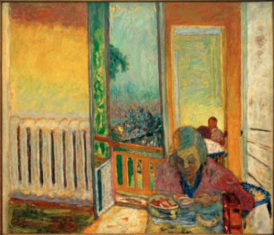El desayuno junto al radiador de Pierre Bonnard
