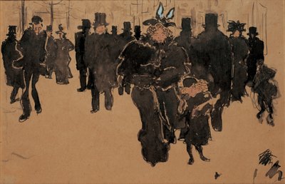 Le boulevard, c.1890 de Pierre Bonnard