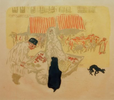 El vendedor de las cuatro estaciones (Vendedor de verduras) de Pierre Bonnard