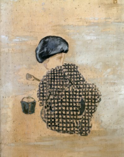 El niño con el pastel de arena o El niño con el cubo de Pierre Bonnard