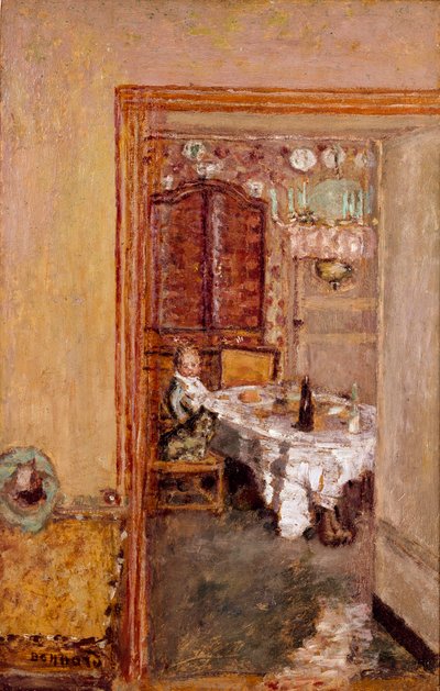 Niño pequeño en el comedor de Pierre Bonnard