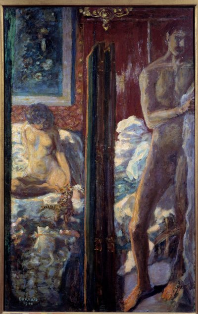 Hombre y Mujer Una pareja desnuda en un dormitorio de Pierre Bonnard