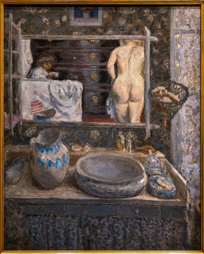 Espejo encima de un lavabo de Pierre Bonnard