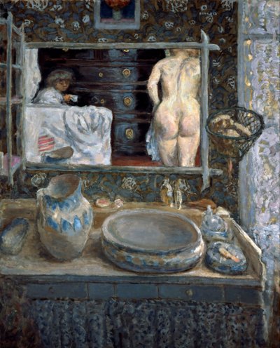 Espejo sobre un lavabo, 1908 de Pierre Bonnard