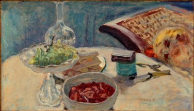 Naturaleza muerta con figura (Marthe Bonnard) de Pierre Bonnard