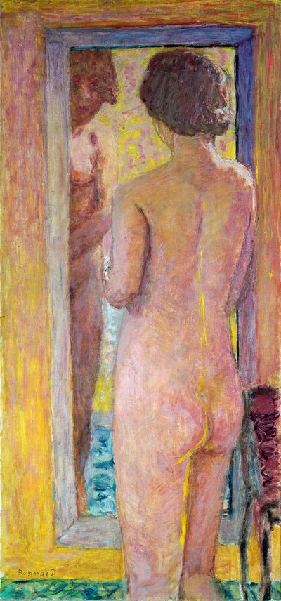 Desnudo ante un espejo, 1934 de Pierre Bonnard