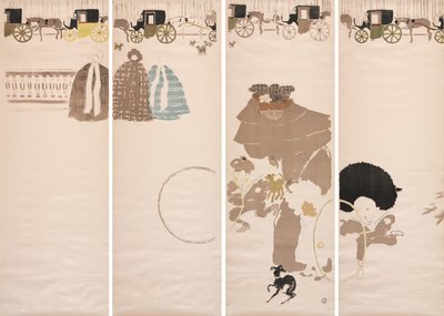 Paseo de las Niñeras, Friso de Carruajes de Pierre Bonnard