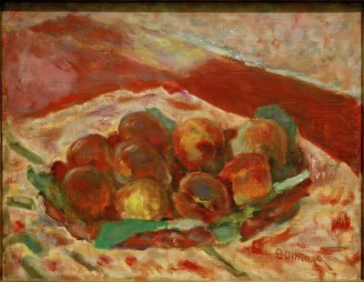 Cesta de melocotones de Pierre Bonnard