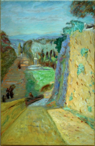 Paisaje, la avenida en Cannet de Pierre Bonnard