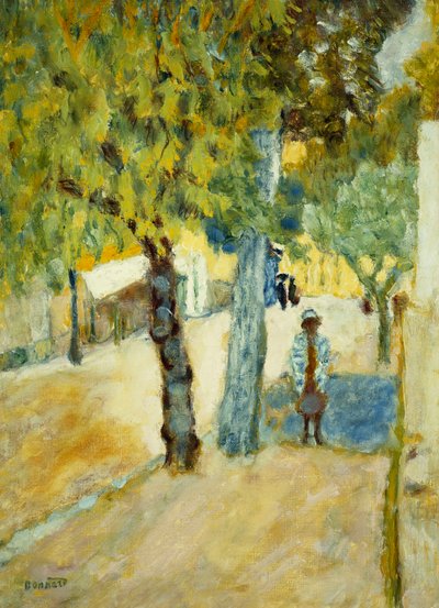 Personas en la Calle, c.1925 de Pierre Bonnard