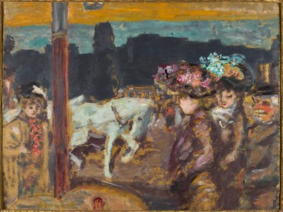 Place Clichy Caballos y chicas en el bosque, ca. 1894 de Pierre Bonnard