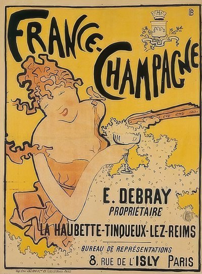 Cartel para France-Champagne. 1889-1891 de Pierre Bonnard