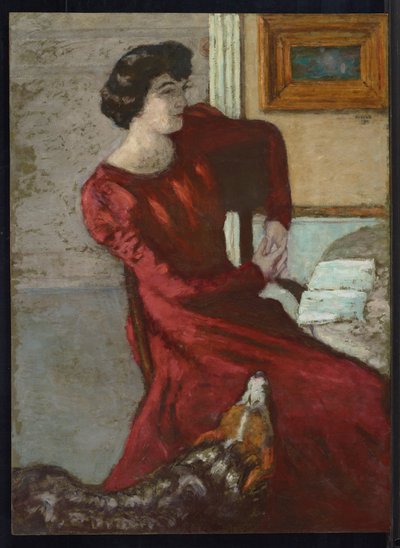 Retrato de Madame Hessel, o la mujer de rojo, 1901 de Pierre Bonnard