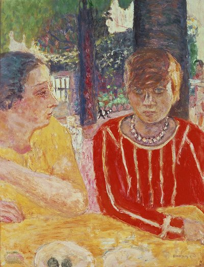 Retrato de Madame Reine Natanson y Marthe Bonnard, 1928 de Pierre Bonnard