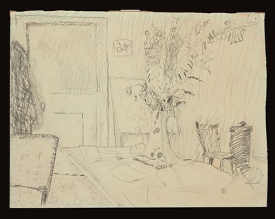 Maceta en el comedor de Le Cannet de Pierre Bonnard