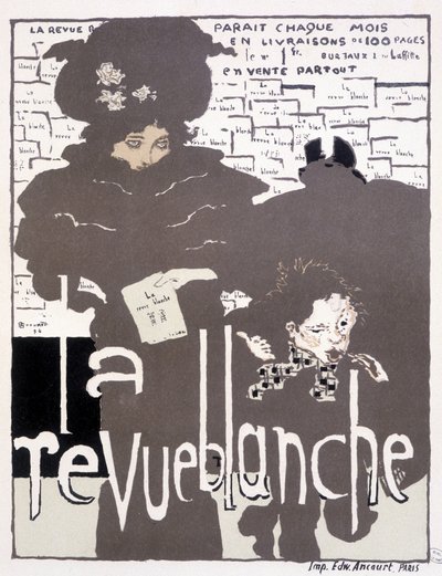 Cartel de prensa para La Revue blanche. Ilustración de Pierre Bonnard (1867 - 1947) de Pierre Bonnard