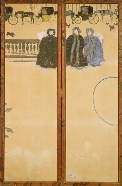Paseo de las nodrizas de Pierre Bonnard