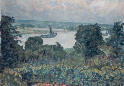 Remolcador en el Sena de Pierre Bonnard