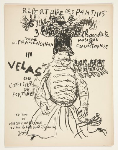 Directorio del Theatre des Pantins - seis canciones de Pierre Bonnard