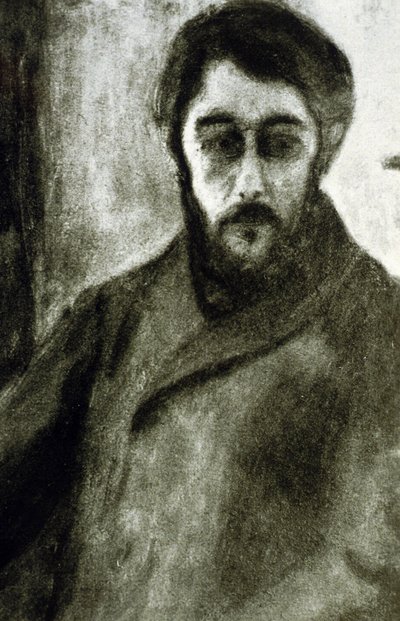 Autorretrato (litografía) de Pierre Bonnard