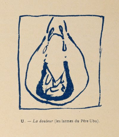 Tristeza - Lágrimas de Pere Ubu, del Alfabeto de Pere Ubu de Pierre Bonnard