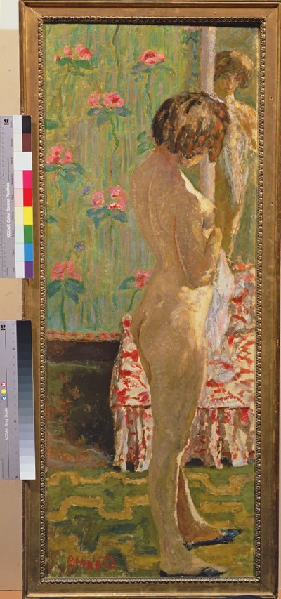 Desnudo femenino de pie de Pierre Bonnard