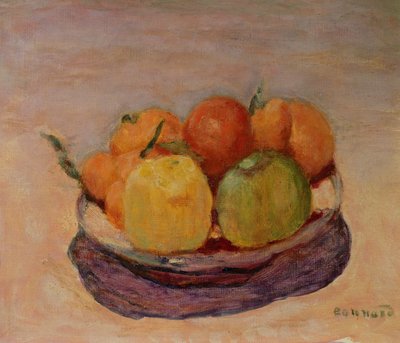 Naturaleza muerta con frutas de Pierre Bonnard