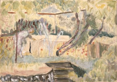 Estudio para Mujer en un jardín de Pierre Bonnard