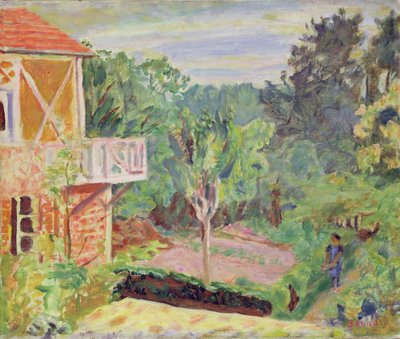 Sunlight at Vernon, c.1920 (óleo sobre lienzo) de Pierre Bonnard
