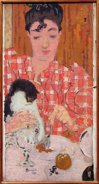 La blusa a cuadros, 1892 de Pierre Bonnard