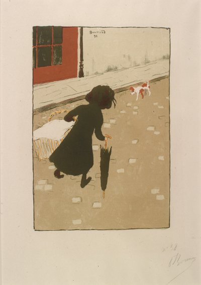 La pequeña lavandera del Álbum de Pintores-Grabadores de Pierre Bonnard