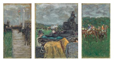Las Carreras en Longchamp; Les Courses a Longchamp de Pierre Bonnard