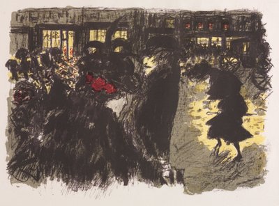 La Plaza al Atardecer de Pierre Bonnard
