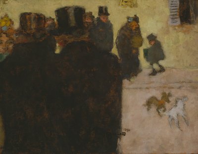 La calle en invierno de Pierre Bonnard