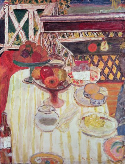 La mesa de verano, c.1917 de Pierre Bonnard