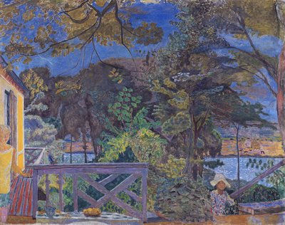 La terraza en Vernon, 1928 de Pierre Bonnard