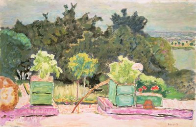 La terraza en Vernonnet, 1913 de Pierre Bonnard