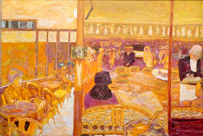 La puerta ventana. Terraza y sala de café de Pierre Bonnard