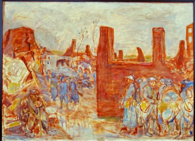 Pueblo en ruinas cerca de Ham de Pierre Bonnard